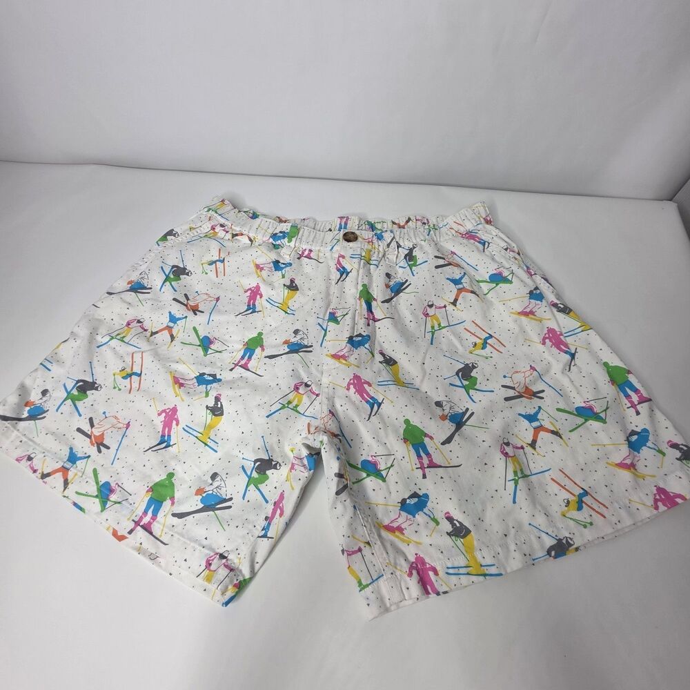 Chubbies Men's Yardsale on Chub Mountain Print Skiing Vintage Shorts Cotton XXL